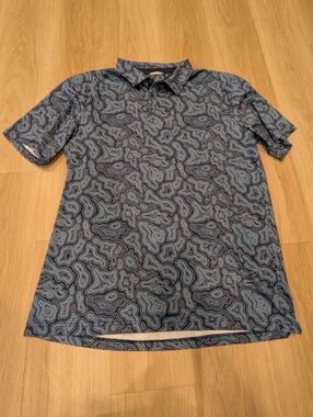 Swannies Blue Golf Polo Bamboo Blend Size XL